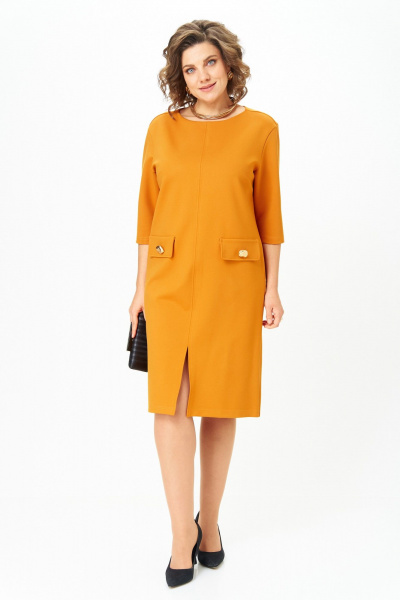 Платье Michel chic 2192 охра - фото 1