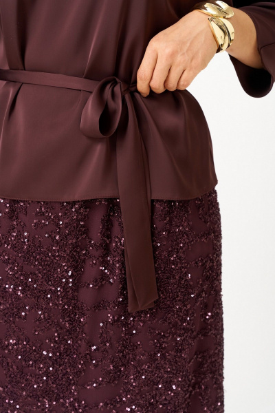 Блуза, юбка Koketka i K 1334 бордовый - фото 11