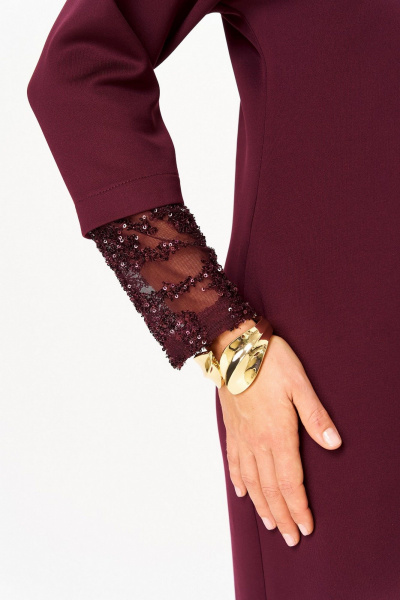 Платье Koketka i K 1337-1 бордовый - фото 11