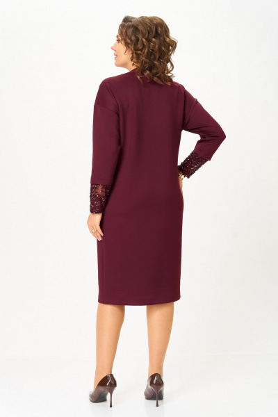 Платье Koketka i K 1337-1 бордовый - фото 6