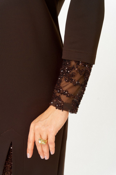 Платье Koketka i K 1337 коричневый - фото 13