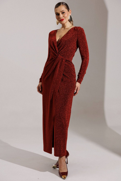 Платье Мода Юрс 25-2879 красный - фото 3