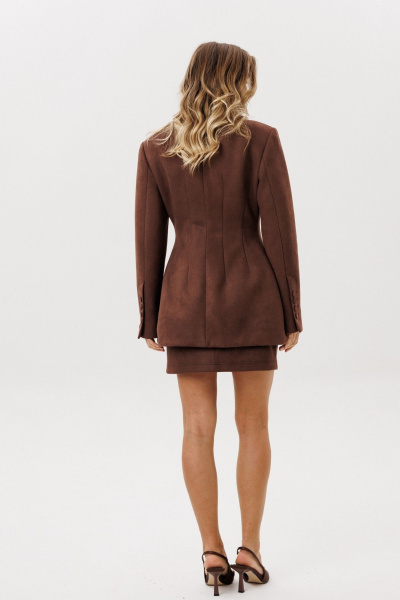 Жакет EOLA 2923.2 темный-шоколад - фото 6