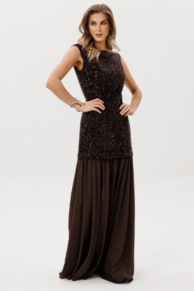 Платье EOLA 2991 шоколад - фото 3