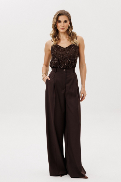 Брюки EOLA 3007.1  шоколадный - фото 1