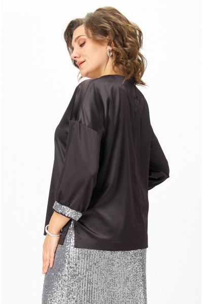 Блуза Andina city 5046-25 черный - фото 4