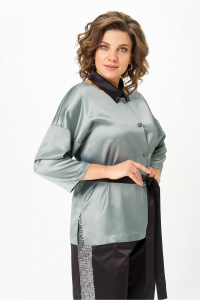 Блуза Andina city 5047-25 серый - фото 5