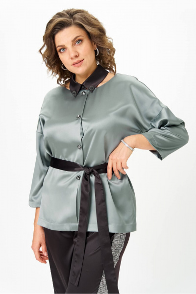 Блуза Andina city 5047-25 серый - фото 3