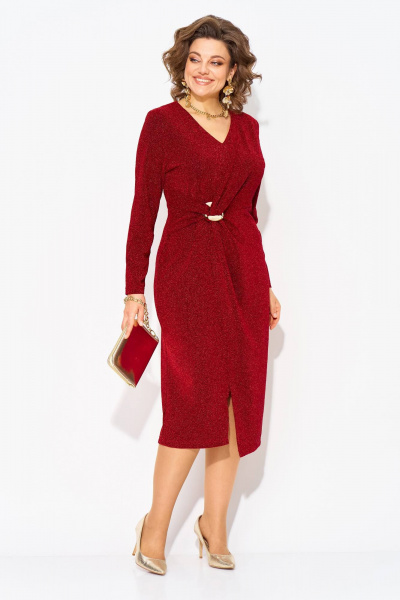 Платье Liliana 1497 красный - фото 5