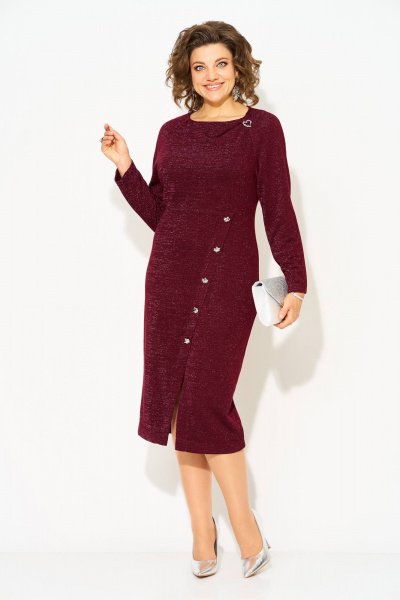 Платье Liliana 1501 бордо - фото 1
