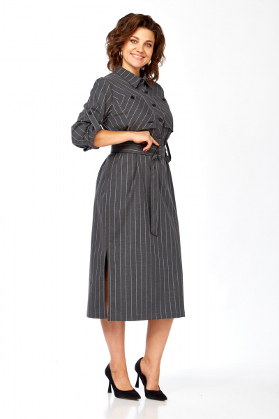 Платье Rishelie 1005 серый - фото 3