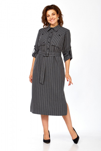 Платье Rishelie 1005 серый - фото 2