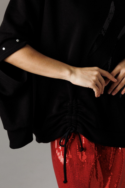 Блуза Ларс Стиль 1187/1 черный - фото 3