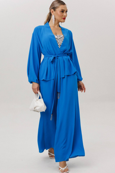 Блуза, брюки Anastasia м-1063.1 васильковый - фото 3