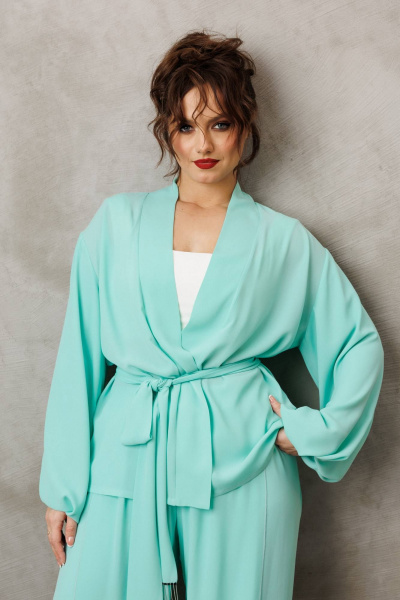 Блуза, брюки Anastasia м-1063.1 мята - фото 7