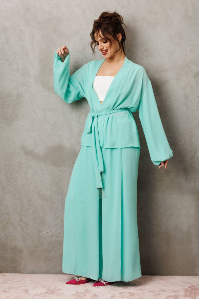 Блуза, брюки Anastasia м-1063.1 мята - фото 6