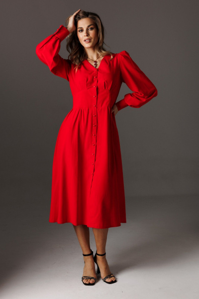 Платье Ларс Стиль 1193 красный - фото 1