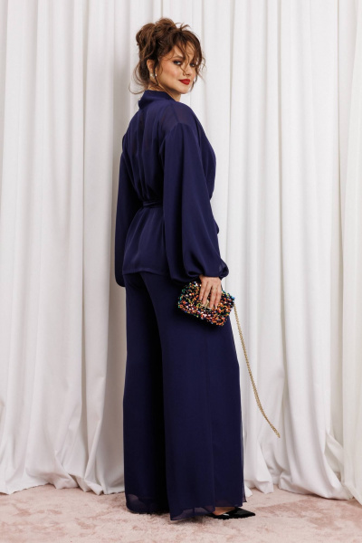 Блуза, брюки Anastasia м-1063.1 нави - фото 11