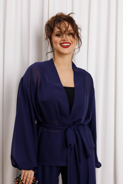 Блуза, брюки Anastasia м-1063.1 нави - фото 9