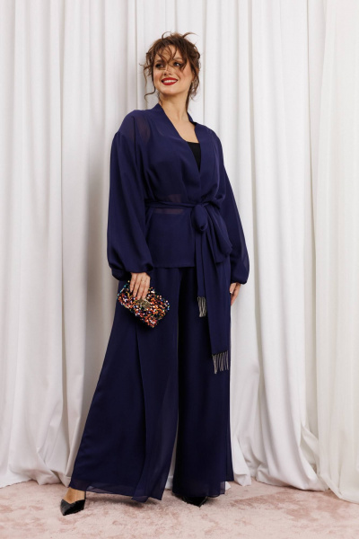 Блуза, брюки Anastasia м-1063.1 нави - фото 8