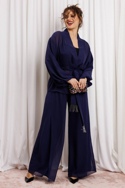 Блуза, брюки Anastasia м-1063.1 нави - фото 7