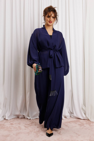 Блуза, брюки Anastasia м-1063.1 нави - фото 6