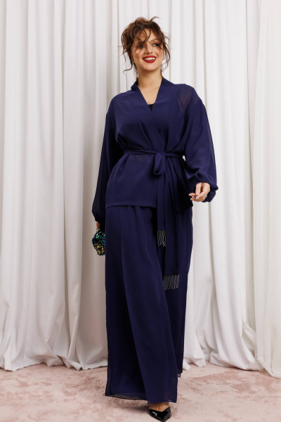 Блуза, брюки Anastasia м-1063.1 нави - фото 5