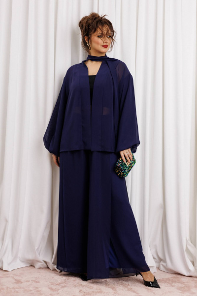 Блуза, брюки Anastasia м-1063.1 нави - фото 3