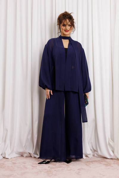 Блуза, брюки Anastasia м-1063.1 нави - фото 2