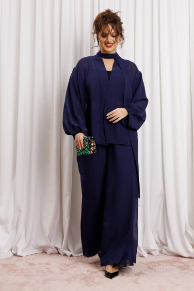 Блуза, брюки Anastasia м-1063.1 нави - фото 1