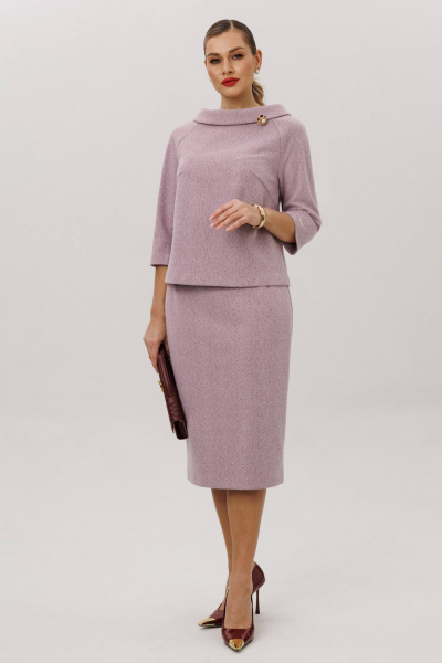 Блуза, юбка Anastasia м-1163 лаванда - фото 8