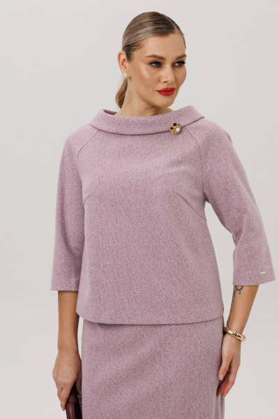 Блуза, юбка Anastasia м-1163 лаванда - фото 6