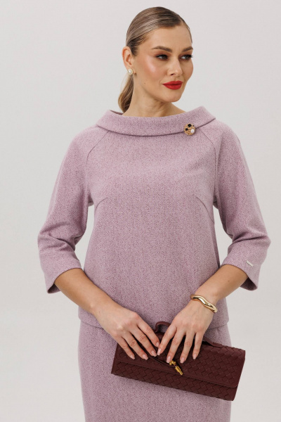 Блуза, юбка Anastasia м-1163 лаванда - фото 5