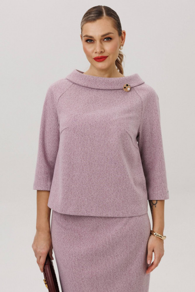 Блуза, юбка Anastasia м-1163 лаванда - фото 3