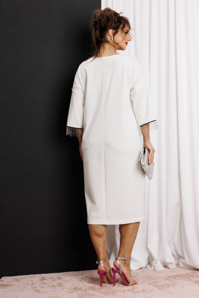 Платье Anastasia м-1308 молочный - фото 8