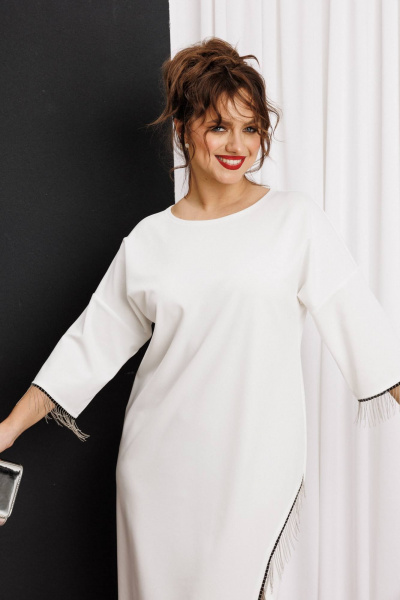 Платье Anastasia м-1308 молочный - фото 7