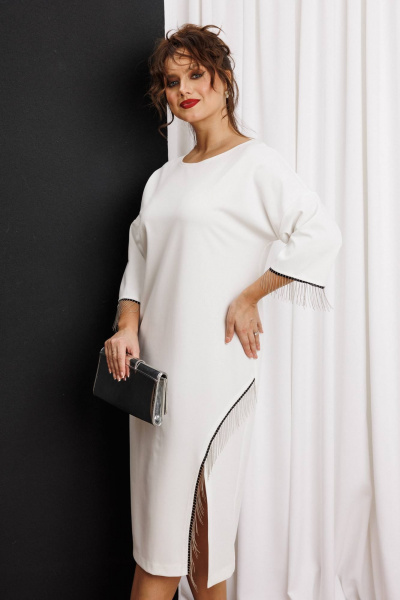 Платье Anastasia м-1308 молочный - фото 6