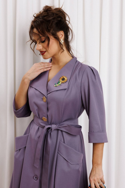 Платье Anastasia м-1318 фиалковый - фото 4