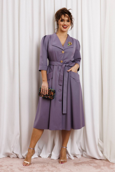 Платье Anastasia м-1318 фиалковый - фото 3