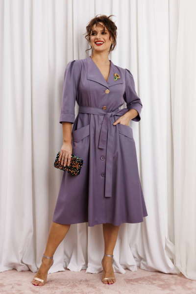 Платье Anastasia м-1318 фиалковый - фото 1