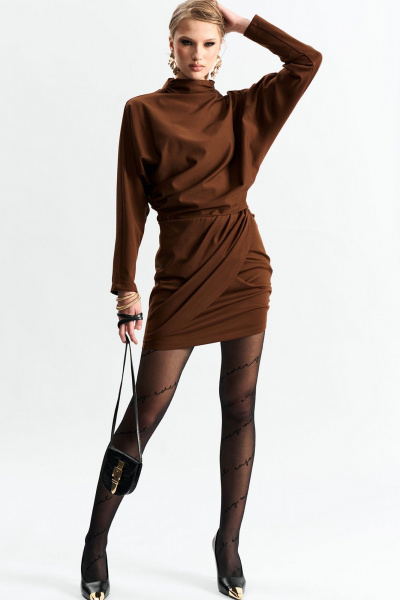 Платье MilMil 1261 корица - фото 7