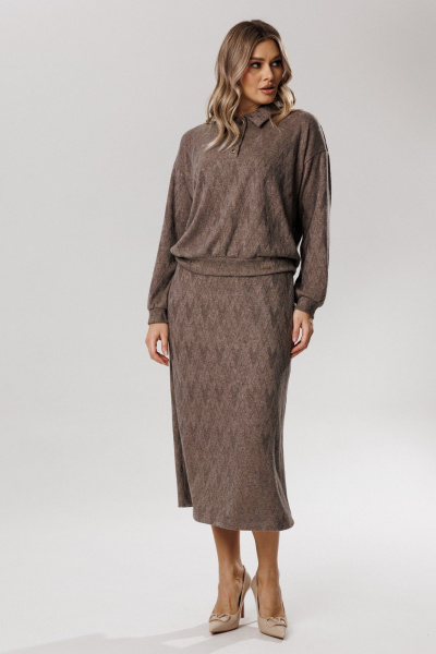 Блуза, юбка Verita 2428 капучино - фото 2