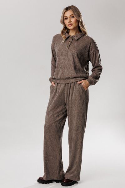 Блуза, брюки Verita 2437 капучино - фото 1