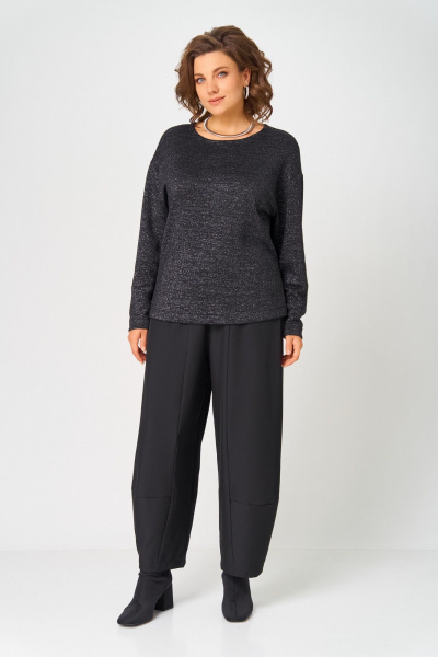 Джемпер Bliss 08378 черный_с_люрексом - фото 3