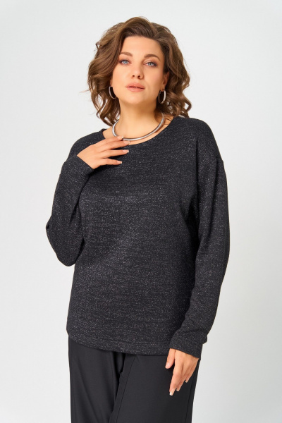 Джемпер Bliss 08378 черный_с_люрексом - фото 1