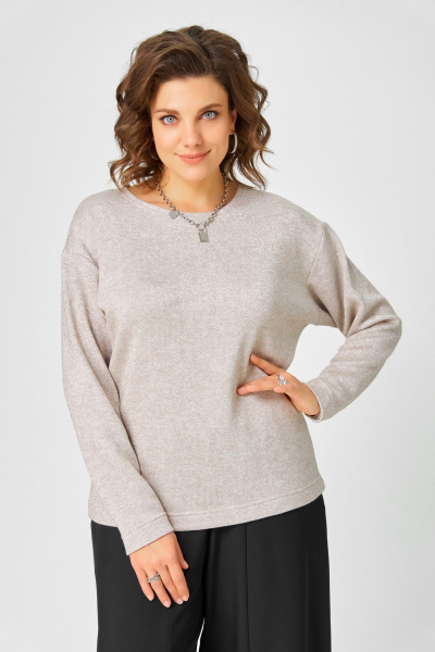 Джемпер Bliss 08378 бежевый_с_люрексом - фото 1