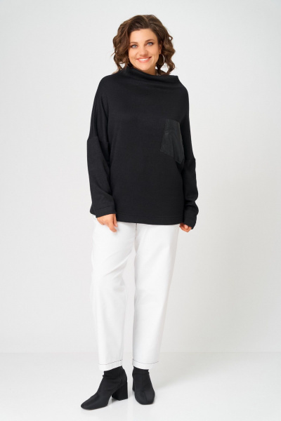 Джемпер Bliss 0857 черный - фото 3