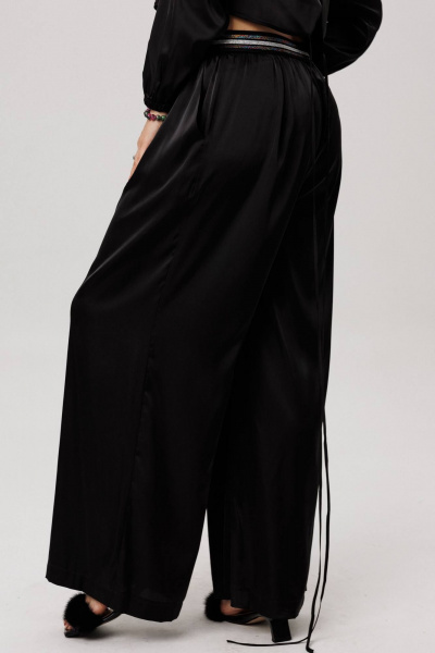 Брюки Anelli 1734 блестящий_черный - фото 7