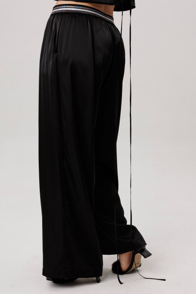 Брюки Anelli 1734 блестящий_черный - фото 3