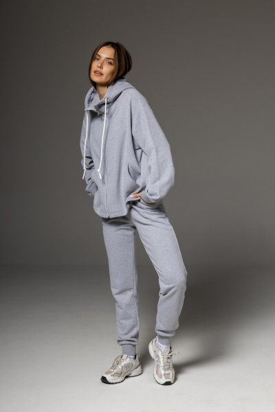 Бомбер, брюки Twok 112502 серый - фото 11